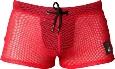 Produktbild von CELLBLOCK 13 - Herren Shorts - Chain Reaction Mesh Jock Short Red - 1x Größe XL