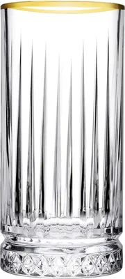 Productafbeelding van Paşabahçe Elysia Longdrinkglazen 365 ml Goudkleurig Glas