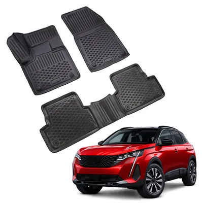 Image de Tapis De Sol en Caoutchouc 3D Compatible avec Peugeot 3008 Crossover 2 2017-2023 3pcs
