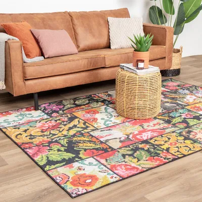 Produktbild von Volero - Teppich Patchwork - Moods Bunt No.17 - 80x150 cm - Wohnzimmer, Esszimmer, Schlafzimmer - Klassik, Orientalisch