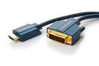 Image de Câble adaptateur DVI vers HDMI™, câble Premium | 1x DVI-D mâle Dual-Link (24+1) 1x HDMI™ mâle | 3,0 m | WQXGA @ 60 Hz. Longueur de câble 3 m