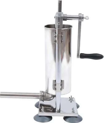 Produktbild von Wurstfüller - Wurstfüllmaschine Manuell - Kapazität 3 L - Edelstahl - Füllrohre Ø 1,5–2,8 cm - Für Küche & Gastronomie - Silber