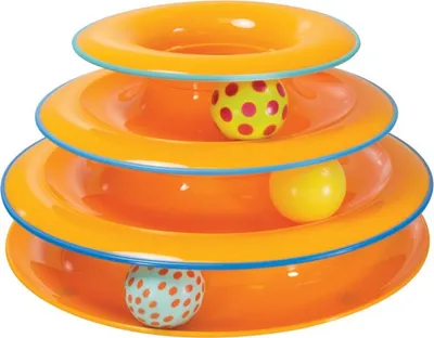 Produktbild von Petstages Katzenspielzeug Tower of Tracks orange