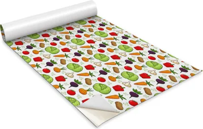 Obrázek produktu pro Samolepicí fólie na nábytek - dekorační fólie - stolní nábytek - lze stříhat na míru - zelenina a ovoce - 100 x 50 cm
