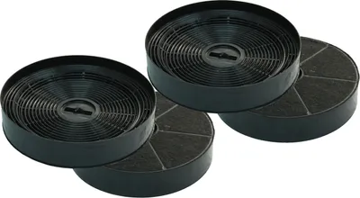 Produktbild von Aktivkohlefilter für Oranier + Gorenje KSC 700  Sparset (4 Stück) Umluft Zubehör Dunstesse