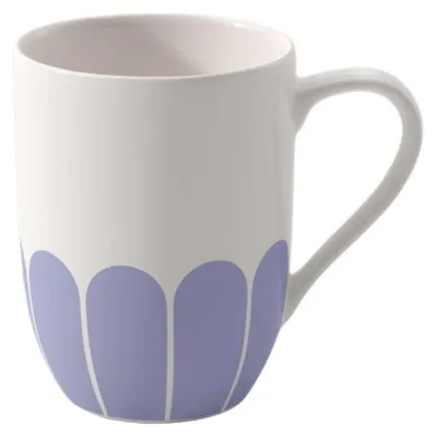 Productafbeelding van Villeroy & Boch beker met handgreep, model Fleur, blauw, set van 6