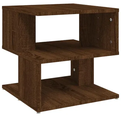 Obrázok produktu pre vidaXL Bočný stolík Brown Oak Optics 40x40x40 cm Materiál dreva