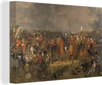 Zdjęcie produktu dla OneMillionCanvasses® - Obrazy na płótnie - 140x90 cm, Bitwa pod Waterloo - Obraz Jana Willema Pienemana, grafika ścienna, dekoracja ścienna