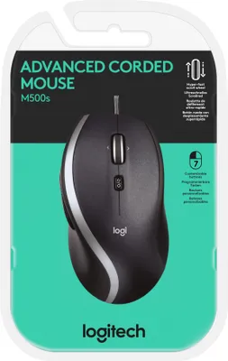 Produktbild von Logitech M500s, Rechts, Optisch, USB Typ-A, 4000 DPI, Schwarz