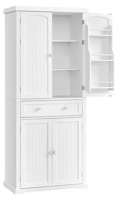 Image de Armoire de cuisine – Armoire de rangement – Cellier – Gain de place – 40 x 76 x 182,1 cm