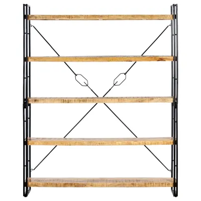 Immagine prodotto di Libreria a 5 Ripiani 140x30x180 cm in Legno Massello di Mango