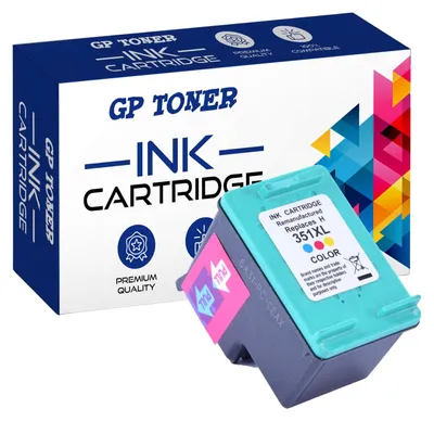 A product box and an ink cartridge are shown.