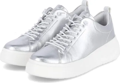Produktbild von Rieker Damen Low Sneaker Silber metallic Glattleder  Größe: 41