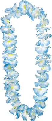Produktbild von Hawaii-Halskette mit Blumen blau
