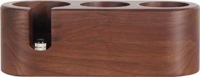 Produktbild von Höhenverstellbare Espresso-Tamperstation aus Walnussholz, 51 mm, rutschfeste Silikonmatte