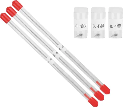 Image de 3 Set 0.4mm Airbrush Nozzle Airbrush Needles Replacement Parts for Spray Gun Sprayer