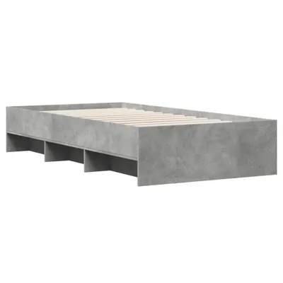 Produktbild von vidaXL Bettgestell Betongrau 90x190 cm Holzwerkstoff