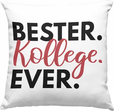Produktbild von Trendation - Bester Kollege Deko-Kissen mit Füllung 40x40 Geschenk Lieblingskollege Abschiedsgeschenk  Deko-Kissen mit Füllung 40x40 Kollegen Büro (Rosa)