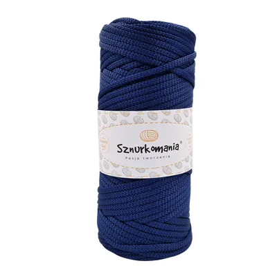 Produktbild von Polyesterschnur 5mm 100m, flache Polyesterschnur, Häkelschnur, 5mm Makrameekordel, Makrameegarn, Polyestergarn,
