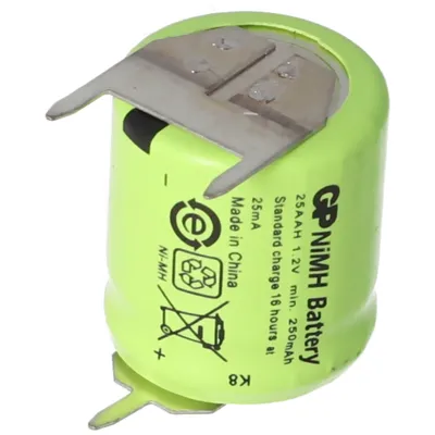 Zdjęcie produktu dla Akumulator odpowiedni do baterii Sanyo N-110AA NiMH 1/3 AA Mignon z 3 nadrukami + / --
