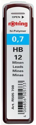 Produktbild von Rotring Polymer Leads, HB, 0,7 mm