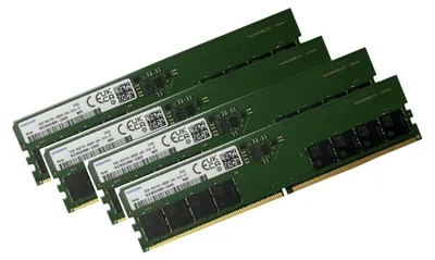 Produktbild von Samsung 64Gb 4x 16GB DDR5 4800 Mhz PC5-5600B Desktop RAM DIMM M323R2GA3BB0-CQK