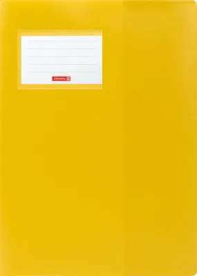 Produktbild von Hefthülle A4 FACT!pp gelb mit Namensschild