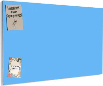 Produktbild von Magnettafel 60x40cm magnetisch & beschreibbar Metall-Board - Himmelblauer Hintergrund