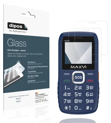 Zdjęcie produktu dla 2 folie ochronne do Maxvi B202 - folia antywstrząsowa 9H, folia szklana dipos, plastikowe szkło