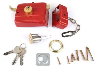 Image de Serrure de sécurité robuste en laiton pour portes