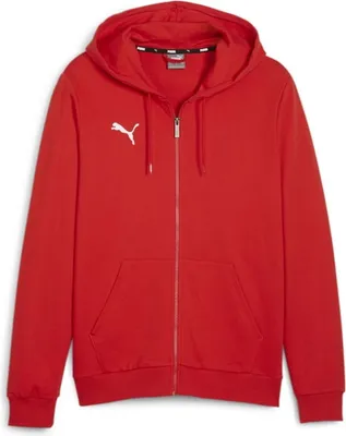 Produktbild von Puma Teamgoal Hooded Sweat Full Zip Kinder - Rot