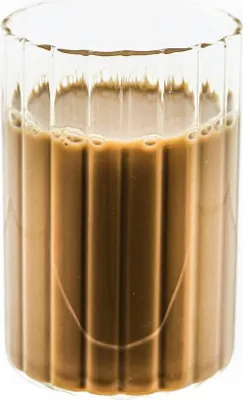 Produktbild von Mulex 4 Tlg. Trinkgläser Set 250 ml Riffle Design Hitzebeständig Kalt- Warmgetränke