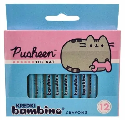 Produktbild von St. Majewski Pusheen Wachsmalstifte Set 12 Farben