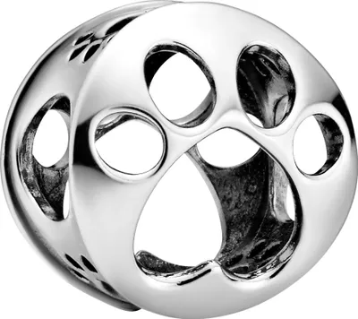 Produktbild von Pandora Passions Charm 798869C00 Openwork Paw Print Silber 925