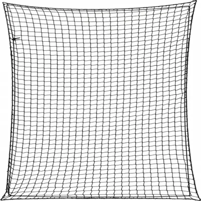 Produktbild von Anhängernetz mit Gummiseil Schwarz 4x4 m PP