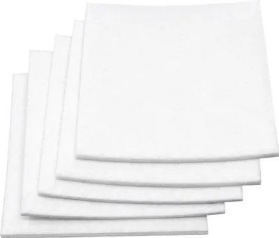Produktbild von Adsamm® | 5 x Filzgleiter / 100x100 mm / Weiß / quadratisch / 3.5 mm starke selbstklebende Filz-Möbelgleiter in