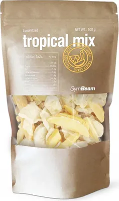 Produktbild von GymBeam - Gefriergetrockneter Tropical Mix 100 g