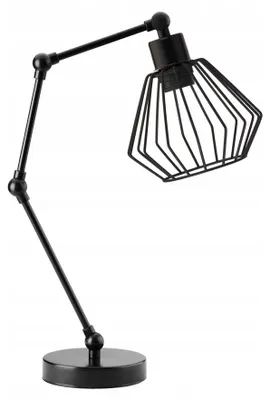 Produktbild von Schwarze Loft Nachttischlampe Tischlampe LED E27 Modern