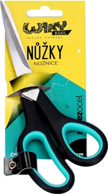 Produktbild von Lux Schere 21,5 cm mit ergonomischen Gummigriffen für Schule und Büro