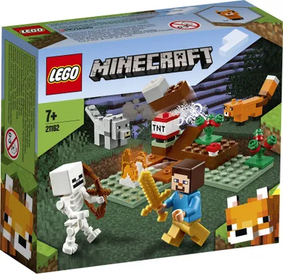 Produktbild von LEGO 21162 Minecraft Das Taiga-Abenteuer Bauset mit Figuren: Steve, Wolf und Fuchs, Spielzeug für Kinder ab 7 Jahren