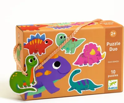 Immagine prodotto di Puzzle duo I piccoli dinosauri, Djeco