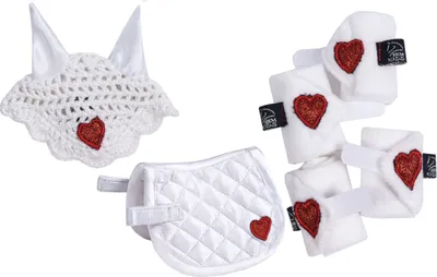 Produktbild von HKM Turnierset -Cuddle Pony -weiß/rot  143851230.0001