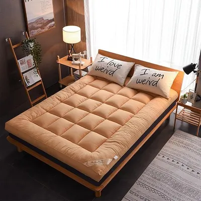 Imagen del producto de Colchón japonés para el suelo, tipo futón, con estera de tatami, almohadilla para dormir, colchón plegable y enrollable, transpirable, para dormir en el suelo, modelo 02, 180x200 cm