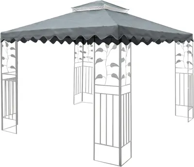 Produktbild von Pavillondach 3x3 m, wasserdicht, UV-beständig, Doppeldach, für Garten
