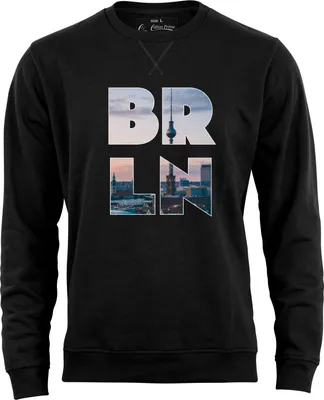 Produktbild von Cotton Prime® Sweatshirt Skyline  Berlin - Weltenbummler Kollektion XXL Schwarz