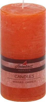 Produktbild von Stumpenkerze "Raureif" Dunkelorange 150/78 mm Steinhart Kerzen in RAL-Kerzen Güte Qualität