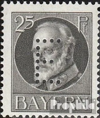 Produktbild von Briefmarken Bayern 1914 Mi D I , nicht ausgegeben postfrisch König Ludwig III