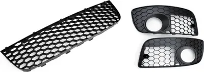 Produktbild von Stoßstange Gitter Waben Mitte + Links + Rechts in Schwarz für VW Golf 5 GTI ab