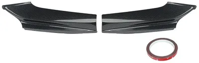 Productafbeelding van Voorbumpersplitters, gemaakt van ABS-materiaal, eenvoudig te installeren, met een carbonfiber-look