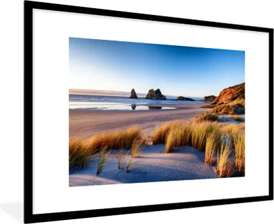 Produktbild von MuchoWow® MuchoWow® Gerahmtes Poster Strand - Meer - Natur 90x60 cm - Poster mit zchwarzem Bilderrahmen - Wanddekoration - Fotos